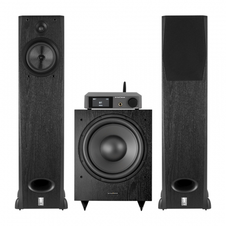 Dynavoice CA802BT & System One H16B 2.1 stereopaket, svart i gruppen Pakkeløsninger / Pakker for hjemmet / Stereopakker hos BRL Electronics (SETH16BPKT5)