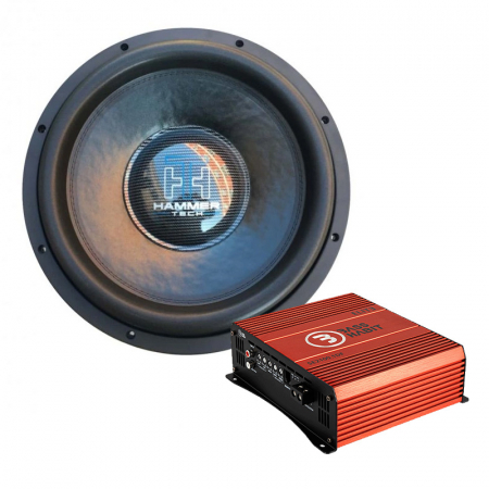 Hammer Tech Heavy Class Ultra HCU15D24 & SPL ELITE 2100.1DF, baspaket i gruppen Pakkeløsninger / Pakker for bilen / Basspakker hos BRL (SETHCU15D2PKT1)