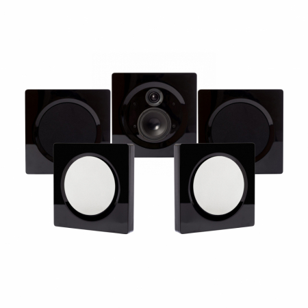 DLS Flatbox D-One On-Wall 5.0 högtalarpaket, svart i gruppen Pakkeløsninger / Pakker for hjemmet / Høyttalerpakker hos BRL Electronics (SETHDONEBPKT3)
