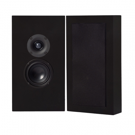 2-pack DLS Flatbox Midi on-wall högtalare, mattsvart i gruppen Lyd til hjemmet / Høyttalere / Vegghøyttaler hos BRL Electronics (SETHFB38219SBX2)