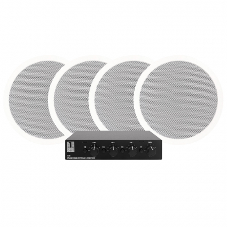 2 par DLS IC611, 6.5” innebygd høyttalere & System One SC4B i gruppen Pakkeløsninger / Pakker for hjemmet / Multiroompakker hos BRL Electronics (SETIC611PKT1)