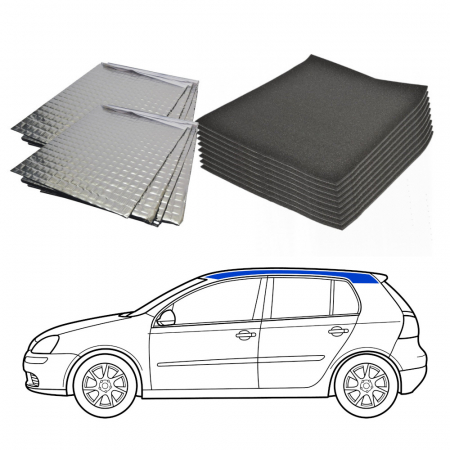 Ljudisolering till Halvkombi, tak i gruppen Billyd / Hva passer i min bil / Ford / Focus / Focus 1998-2004 / Øvrig Fokus 1998-2004 hos BRL Electronics (SETISOLHALVPKT4)