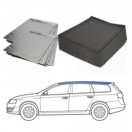 Ljudisolering till Kombi, tak i gruppen Billyd / Hva passer i min bil  / Volvo / Volvo V90 / Volvo V90 2017-2023 / Övrigt V90 2017-2023 hos BRL Electronics (SETISOLKOMBIPKT4)