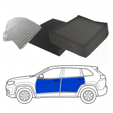 Ljudisolering till SUV, fram- och bakdörrar med dörrsidor i gruppen Billyd / Hva passer i min bil / Volvo / Volvo XC60 / Volvo XC60 2018-2023 / Øvrig XC60 2018-2023 hos BRL Electronics (SETISOLSUVPKT2)
