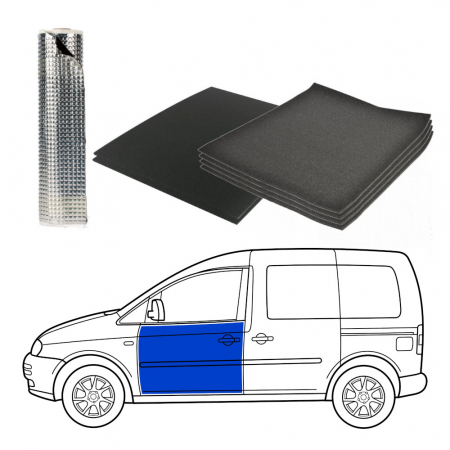 Ljudisolering till Skåpbil, framdörrar med dörrsidor i gruppen Billyd / Hva passer i min bil / Volkswagen / Transporter / Transporter T6.1 2020-2024 / Øvrig Transport T6.1 2020-2024 hos BRL Electronics (SETISOLVANPKT1)