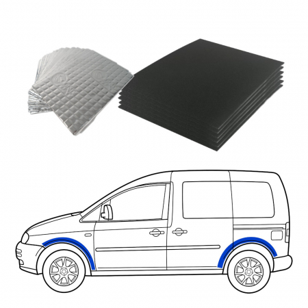Ljudisolering till Skåpbil, hjulhus i gruppen Billyd / Hva passer i min bil / Volkswagen / Transporter / Transporter T6.1 2020-2024 / Øvrig Transport T6.1 2020-2024 hos BRL Electronics (SETISOLVANPKT5)