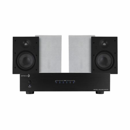 Dayton Audio MA1240 & 2 par System One IW690 innebygde høyttalere i gruppen Pakkeløsninger / Pakker for hjemmet / Multiroompakker hos BRL Electronics (SETIW690PKT6)