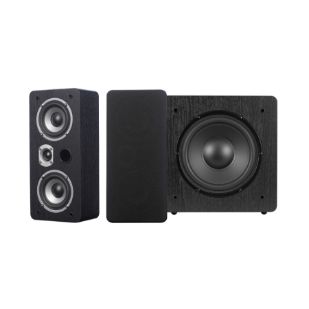 Dynavoice Magic LCR-4 EX med Challenger Sub 8, 2.1 høyttalerpakke i svart i gruppen Pakkeløsninger / Pakker for hjemmet / Høyttalerpakker hos BRL (SETLCR4PKT5)