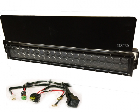 NIZLED LED-PAKKE HØYEFFEKTIV kurvet 200W med smalt feste i gruppen Billyd / LED-Belysning / Lyskit & pakker hos BRL (SETLEDPKT6)