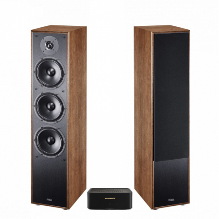 Marantz Modell M1 & Magnat MS70 2.0 stereopakke, valnøtt i gruppen Pakkeløsninger / Pakker for hjemmet / Stereopakker hos BRL Electronics (SETM1PKT2)