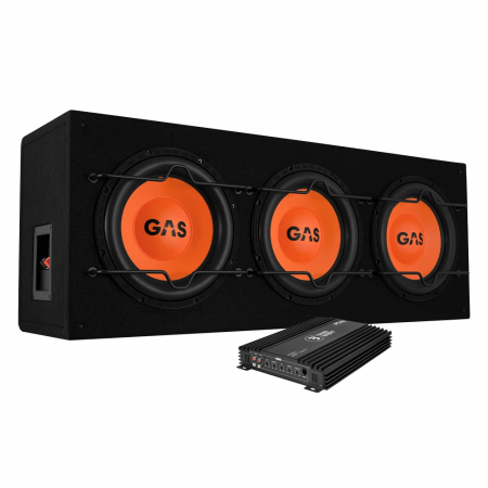 GAS MAD B1-310 & Bass Habit Play Power 600.1, basspakke i gruppen Pakkeløsninger / Pakker for bilen / Basspakker hos BRL Electronics (SETMADB1310PKT10)