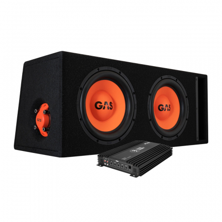 GAS MAD B2-210 2x10 tommer & Play Power 600.1, basspakke i gruppen Pakkeløsninger / Pakker for bilen / Basspakker hos BRL (SETMADB2210PKT4)