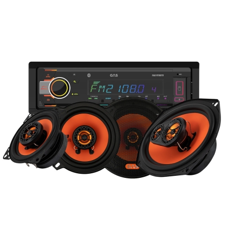 GAS MAD M110-BTR med MAD X1-høyttalere, bilstereopakke i gruppen Pakkeløsninger / Pakker for bilen / Bilstereopakker hos BRL (SETMADM110BTRPKT3)