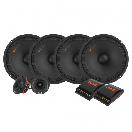 4-pakke GAS MAD PM2-104 med PT2-254 SPL-pakke, medium i gruppen Pakkeløsninger / Pakker for bilen / SPL Høyttalerpakker hos BRL Electronics (SETMADPM2104PKT5)