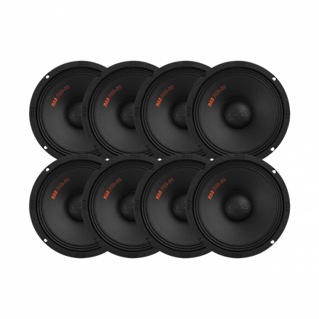 8-pakke GAS MAD PM2-64, rå 6.5 tommers midbass i gruppen Pakkeløsninger / Pakker for bilen / SPL Høyttalerpakker hos BRL Electronics (SETMADPM264X8)