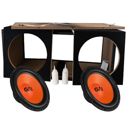 Portet 2x12 tommers basskasse i byggesett med 2 stk GAS MAD S1-124 i gruppen Nyheter hos BRL (SETMADS1124PKT3)