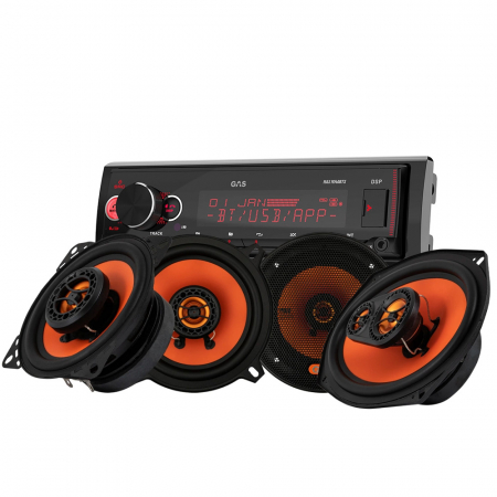 GAS MAX M140-BTX & GAS MAD X1-høyttalere, bilstereopakke i gruppen Pakkeløsninger / Pakker for bilen / Bilstereopakker hos BRL Electronics (SETMAXM140X1)