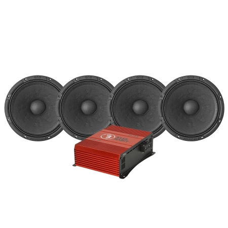 4-pack GAS MAX PM2-64 med Bass Habit SE850.2DF, SPL-pakke i gruppen Pakkeløsninger / Pakker for bilen / SPL Høyttalerpakker hos BRL (SETMAXPM264PKT1)