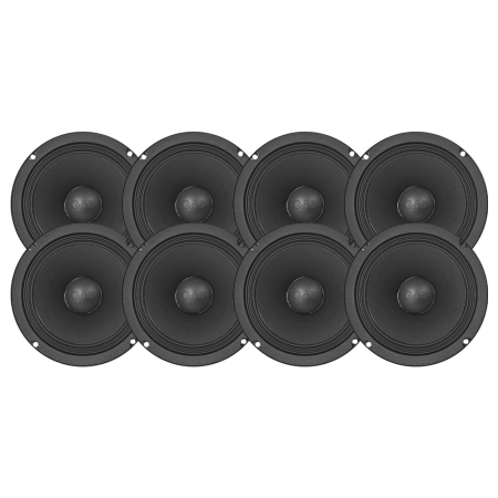 8-pakning GAS MAX PMW1-64N, 6,5 tommers neo-midbass i gruppen Pakkeløsninger / Pakker for bilen / SPL Høyttalerpakker hos BRL (SETMAXPMW164NX8)