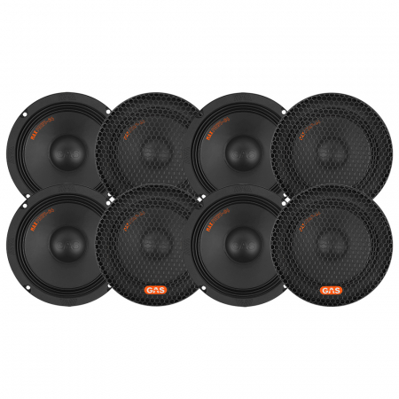 8-pakke GAS MAX PMW1-64, 6.5 tommers bass/midbass i gruppen Billyd / Bilhøyttalere / Midbasser/mellomtone / Midbass SALG hos BRL Electronics (SETMAXPMW164X8)