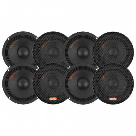 8-pack GAS MAX PMW1-64, 6.5 tums bas/midbas i gruppen Billyd / Bilhøyttalere / Midbasser/mellomtone hos BRL Electronics (SETMAXPMW164X8)