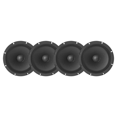 4-pakning GAS MAX PMW1-84N, 8 tommers neo-midbaser i gruppen Pakkeløsninger / Pakker for bilen / SPL Høyttalerpakker hos BRL (SETMAXPMW184NX4)