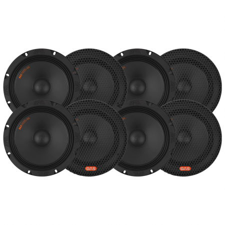 8-pakke GAS MAX PMW1-84, 8 tommers bass/midbass i gruppen Billyd / Bilhøyttalere / Midbasser/mellomtone / Midbass SALG hos BRL Electronics (SETMAXPMW184X8)