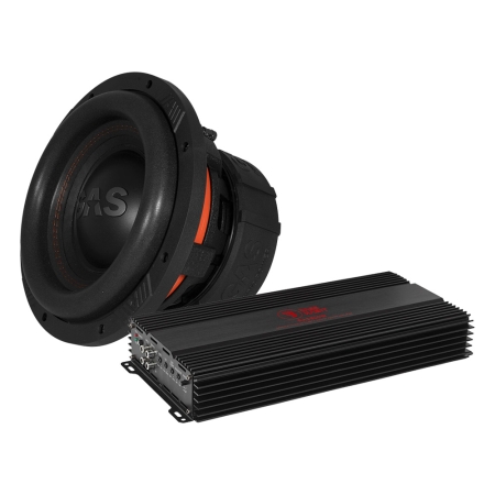 GAS MAX S1-10D2 med Bass Habit RA3600W, 1x10 baspakke i gruppen Pakkeløsninger / Pakker for bilen / Basspakker hos BRL (SETMAXS110D2PKT4)