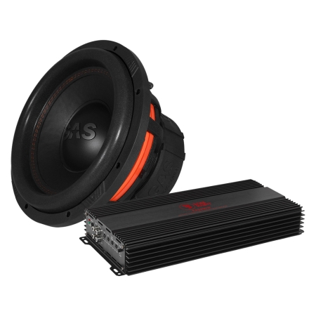 GAS MAX S1-12D2 med Bass Habit RA3600W, 1x12 baspakke i gruppen Pakkeløsninger / Pakker for bilen / Basspakker hos BRL (SETMAXS112D2PKT2)