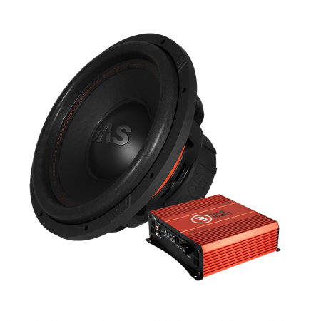 GAS MAX S1-15D1 & SPL ELITE 3100.1DF, basspakke i gruppen Pakkeløsninger / Pakker for bilen / Basspakker hos BRL Electronics (SETMAXS115D1PKT1)
