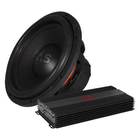 GAS MAX S1-15D2 med Bass Habit RA3600W, 1x15 basspakke i gruppen Pakkeløsninger / Pakker for bilen / Basspakker hos BRL (SETMAXS115D2PKT3)