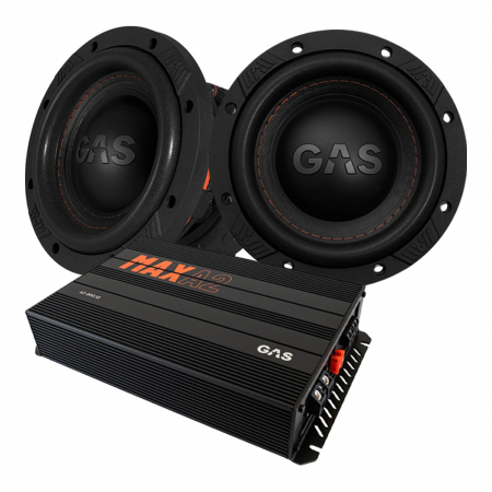 2-pack GAS MAX S1-6D1 & MAX A2-800.1D, baspaket i gruppen Pakkeløsninger / Pakker for bilen / Basspakker hos BRL Electronics (SETMAXS16D1PKT2)