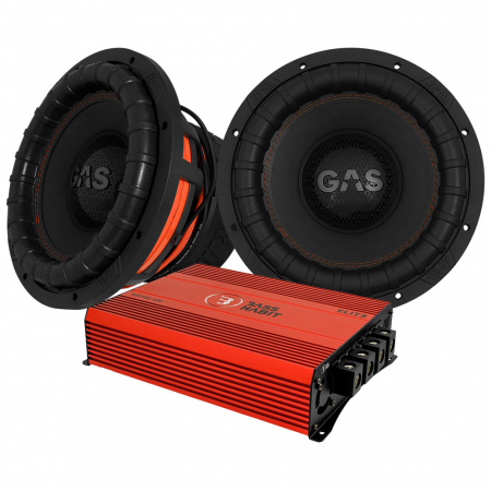 2-pakke GAS MAX S2-12D1 & SPL ELITE 5100.1DF, basspakke i gruppen Pakkeløsninger / Pakker for bilen / Basspakker hos BRL Electronics (SETMAXS212D1PKT1)