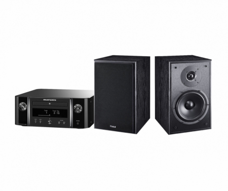 Marantz MCR-612 & svarte Magnat Monitor S30, stereopakke i gruppen Pakkeløsninger / Pakker for hjemmet / Stereopakker hos BRL Electronics (SETMCR612PKT3)