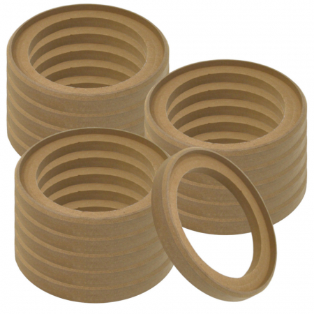 16-pakke senkede MDF-ringer, 6.5 tommer i gruppen Billyd / Tilbehør / Byggematerialer / MDF-ringer hos BRL Electronics (SETMDFRING65X16)