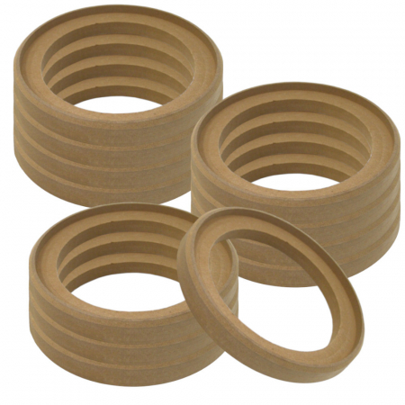 12-pack försänkta MDF-ringar, 8 tum i gruppen Billyd / Tilbehør /  Byggematerialer / MDF-ringer hos BRL Electronics (SETMDFRING8X12)