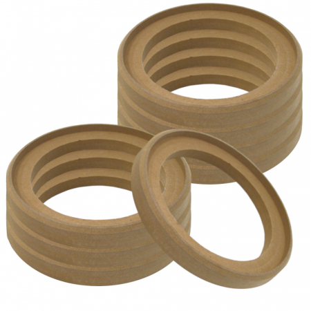 8-pakke senkede MDF-ringer, 8 tommer i gruppen Billyd / Tilbehør / Byggematerialer / MDF-ringer hos BRL Electronics (SETMDFRING8X8)