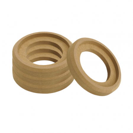 4-pakke senkede MDF-ringer til diskanter, 82 mm i gruppen Billyd / Tilbehør / Byggematerialer / MDF-ringer hos BRL Electronics (SETMDFRINGTW2X4)