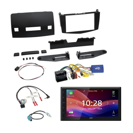 JVC KW-M695DBW bilstereopakke til Mercedes C-klasse 2007-2011 (med knapper) i gruppen Billyd / Hva passer i min bil / Mercedes / C-klasse / C-klasse 2008-2014 W204 hos BRL (SETMERCEDESPKT10)