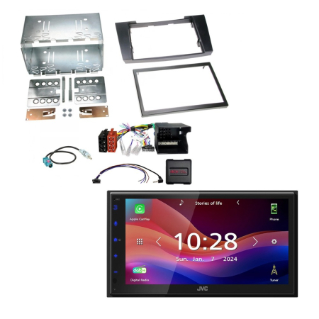 JVC KW-M695DBW bilstereopakke til Mercedes CLS/W211 2002-2008, passiv i gruppen Billyd / Hva passer i min bil / Mercedes / E-klasse / E-klasse 2002-2009 W211 hos BRL (SETMERCEDESPKT6)