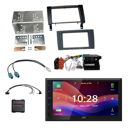 JVC KW-M695DBW bilstereopakke til Mercedes SLK R171 2004-2008 i gruppen Billyd / Hva passer i min bil / Mercedes / SLK / SLK 2004- hos BRL (SETMERCEDESPKT7)