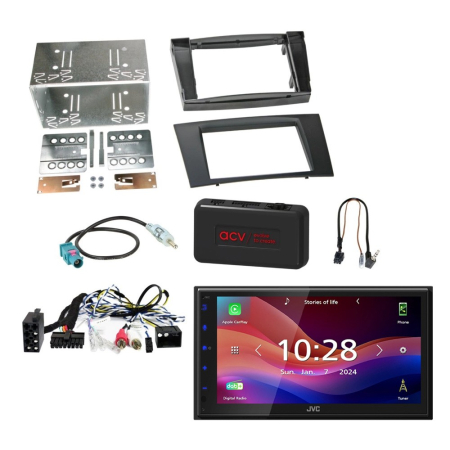 JVC KW-M695DBW bilstereopakke til Mercedes CLS/E-Klasse 2002-2008 i gruppen Billyd / Hva passer i min bil / Mercedes / E-klasse / E-klasse 2002-2009 W211 hos BRL (SETMERCEDESPKT8)