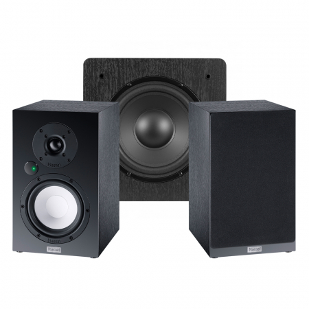 Magnat MM220 & Dynavoice Challenger Sub 8, Högtalarpaket 2.1 i gruppen Pakkeløsninger / Pakker for hjemmet / Høyttalerpakker hos BRL (SETMM220PKT4)