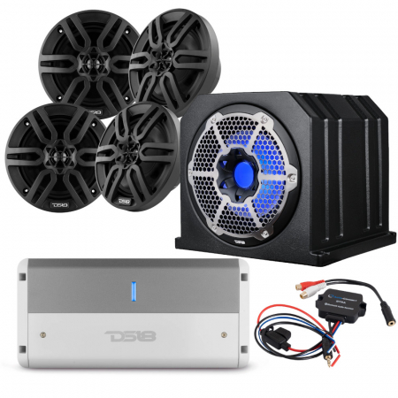 DS18 NXL-10SUBLD & MP6, svart marint helhetspakke i gruppen Billyd / Marinelyd / Marinepakker hos BRL Electronics (SETNXL10SUBLDBKPKT1)