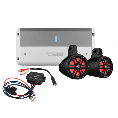 Rockford Fosgate M2WL & NXL-M4 med BT-adapter i gruppen Billyd / Marinelyd / Marinepakker hos BRL Electronics (SETNXLM4PKT3)