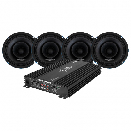 4-pack Hammer Tech Omni Class OCF165 & Play Power 65.4 SPL-paket, medium i gruppen Pakkeløsninger / Pakker for bilen / SPL Høyttalerpakker hos BRL (SETOCF65PKT4)