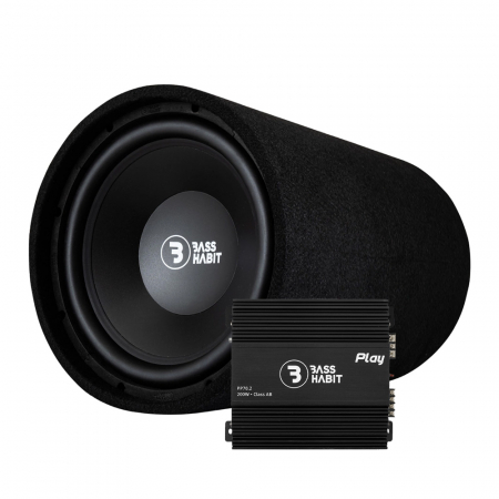 Bass Habit Play P12S & Play Power 70.2, basspakke i gruppen Pakkeløsninger / Pakker for bilen / Basspakker hos BRL Electronics (SETP12SPKT)