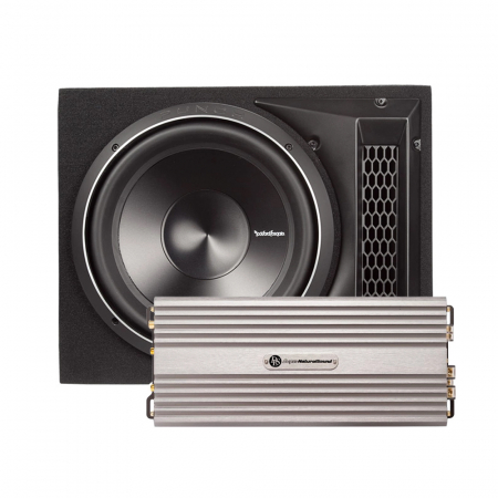 Rockford Fosgate P3, 1x12 tommers basboks & DLS CCi500, basspakke i gruppen Pakkeløsninger / Pakker for bilen / Basspakker hos BRL Electronics (SETP31X12PKT1)