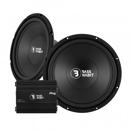 2-pack Bass Habit P380 & Play Power 1000.1, baspaket i gruppen Pakkeløsninger / Pakker for bilen / Basspakker hos BRL (SETP380PKT14)