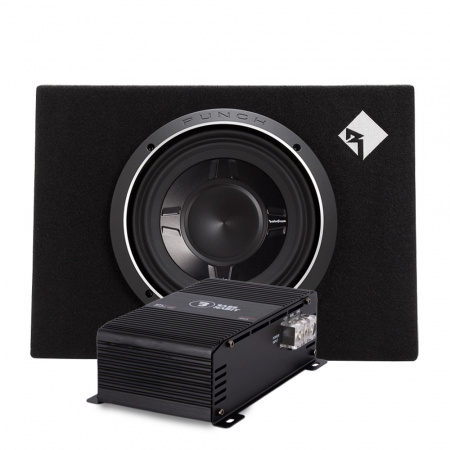 Rockford Fosgate P3S-1x10 med Bass Habit SPL ELITE 600.1DF, baspakke i gruppen Pakkeløsninger / Pakker for bilen / Basspakker hos BRL Electronics (SETP3S1X10PKT2)